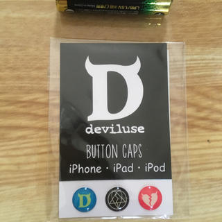 デビルユース(Deviluse)のデビルユース deviluse iphone用ボタン シール 新品(その他)