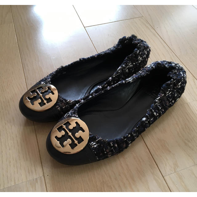 Tory Burch(トリーバーチ)のトリーバーチ フラットシューズ  ツイード 6M 約23cm レディースの靴/シューズ(バレエシューズ)の商品写真