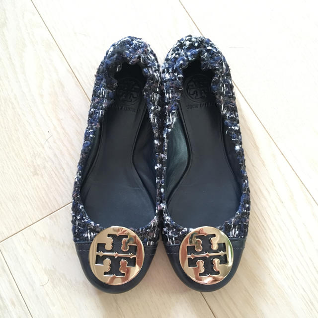 Tory Burch(トリーバーチ)のトリーバーチ フラットシューズ  ツイード 6M 約23cm レディースの靴/シューズ(バレエシューズ)の商品写真