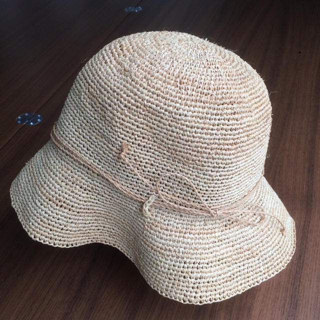 MUJI (無印良品)(ムジルシリョウヒン)のラフィア100% 帽子 良品計画 未使用！ レディースの帽子(ハット)の商品写真