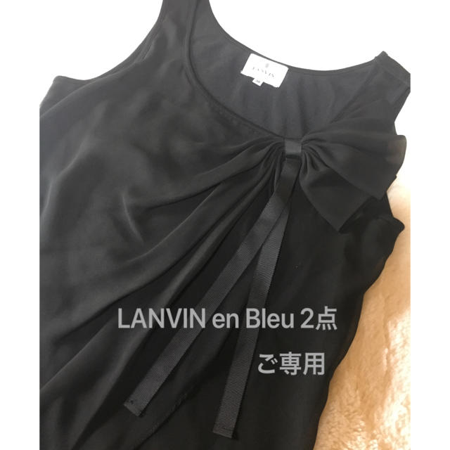 LANVIN en Bleu(ランバンオンブルー)のLANVIN en Bleu 2点 ご専用品 レディースのトップス(Tシャツ(半袖/袖なし))の商品写真