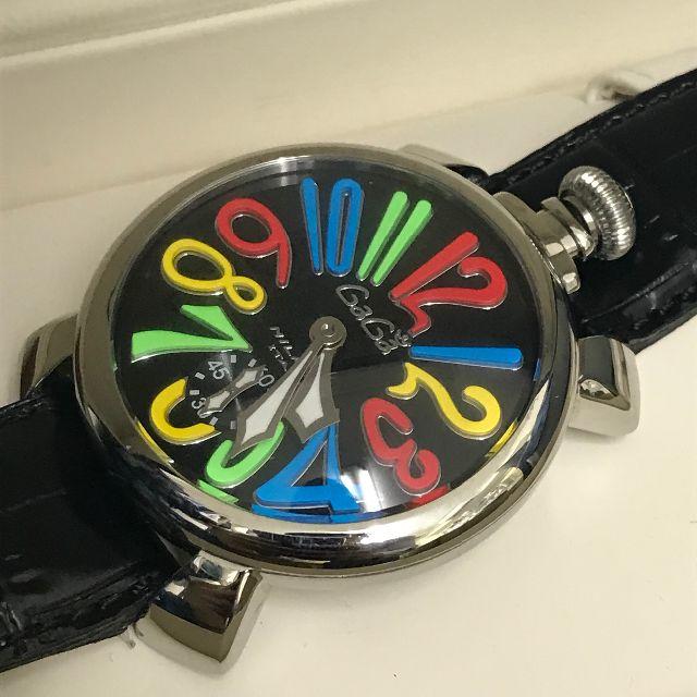 GaGa MILANO(ガガミラノ)のガガミラノ　腕時計　マヌアーレ48mm　マルチカラー　手巻き メンズの時計(腕時計(アナログ))の商品写真