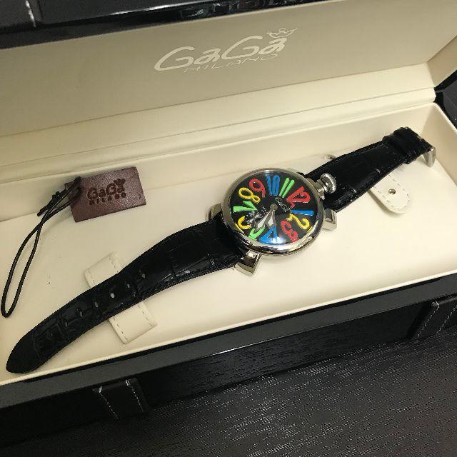 GaGa MILANO(ガガミラノ)のガガミラノ　腕時計　マヌアーレ48mm　マルチカラー　手巻き メンズの時計(腕時計(アナログ))の商品写真