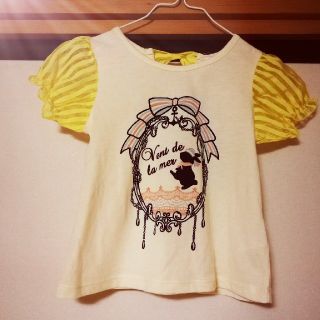 アクシーズファム(axes femme)の新品 未使用 タグ付き axes femme ティーシャツ 子供用　S　110(Tシャツ/カットソー)