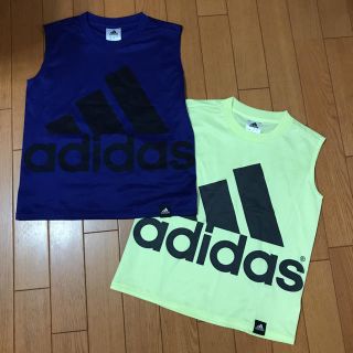 アディダス(adidas)のアディダス  タンクトップ130  2枚セット(Tシャツ/カットソー)