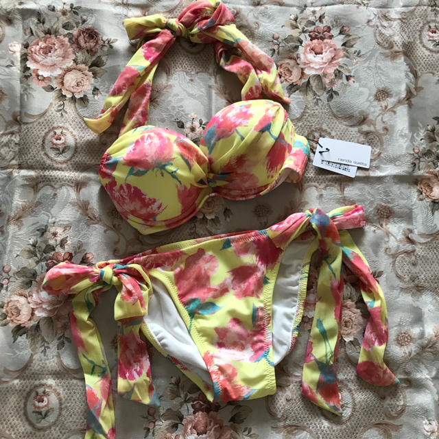 新品☆rienda リエンダ 花柄バンドゥビキニ スイムウェア 水着