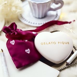 ジェラートピケ(gelato pique)の♡ジェラートピケ 巾着つき ピュアハートの印鑑ケース♡(印鑑/スタンプ/朱肉)