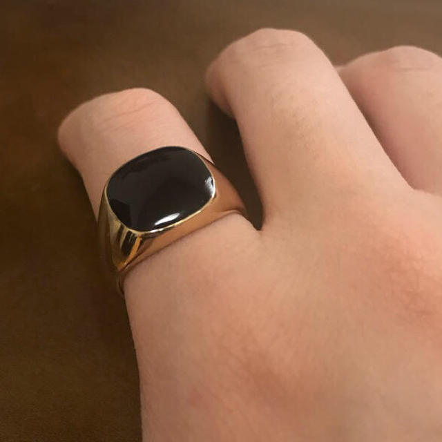 ブラックストーン カレッジリング ゴールドリング メンズのアクセサリー(リング(指輪))の商品写真
