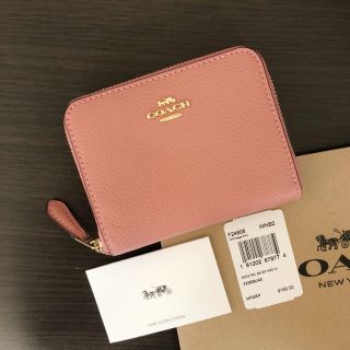 コーチ(COACH)のCOACH コーチ ラウンドファスナー 折り財布 ヴィンテージ ピンク(財布)