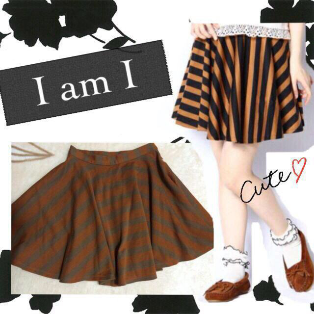 I am I(アイアムアイ)の激かわ♡I am I♡ストライプスカート レディースのスカート(ミニスカート)の商品写真