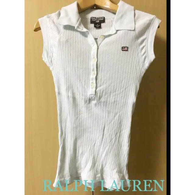 Ralph Lauren(ラルフローレン)のRALPH LAUREN ポロシャツ カットソー リブ フレンチスリーブ レディースのトップス(カットソー(半袖/袖なし))の商品写真
