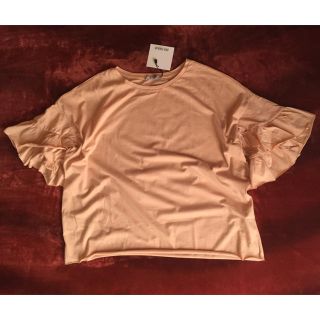 ザラ(ZARA)のZARA フリルスリーブTシャツ(Tシャツ(半袖/袖なし))