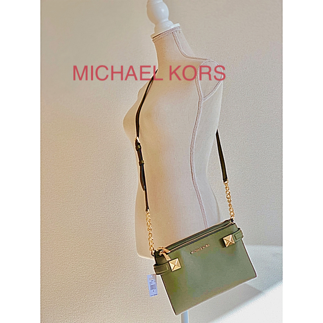 Michael Kors(マイケルコース)のMICHAEL KORS マイケルコース KARLA ショルダー オリーブ レディースのバッグ(ショルダーバッグ)の商品写真