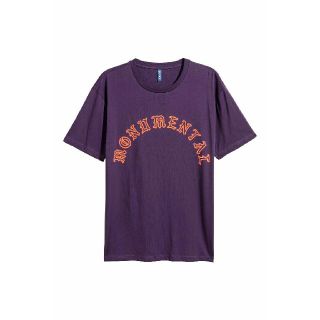 エイチアンドエム(H&M)の☆H&M/エイチアンドエム 半袖 Tシャツ/メンズ/XS/パープル☆新品(Tシャツ/カットソー(半袖/袖なし))