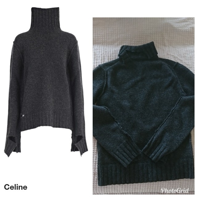 最新作売れ筋が満載 celine - ◯ 2017 CELINE ◯ 新品 ◯ ざっくり ダメージ加工 ニット ◯ ニット/セーター 最新作売れ筋が満載 celine - ◯ 2017 CELINE ◯ 新品 ◯ ざっくり ダメージ加工 ニット ◯ ニット/セーター