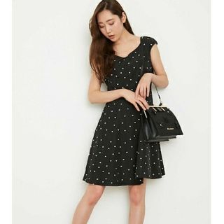 ジルスチュアート(JILLSTUART)のジルスチュアート送料込み美品シネマドットワンピース(ミニワンピース)