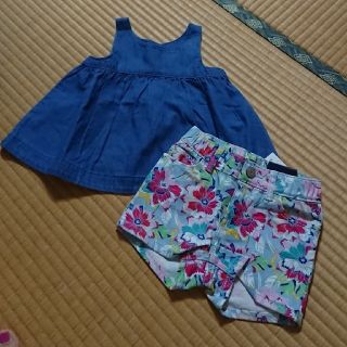 ベビーギャップ(babyGAP)のbabygap  花柄ショートパンツ(パンツ/スパッツ)