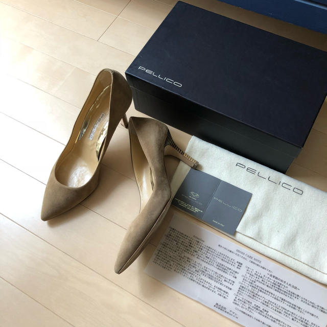美品⭐️PELLICO/ペリーコ/スエード ポインテッドトゥ パンプス