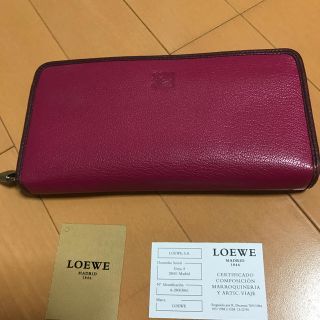 ロエベ(LOEWE)のLOEWE ピンク 長財布(財布)