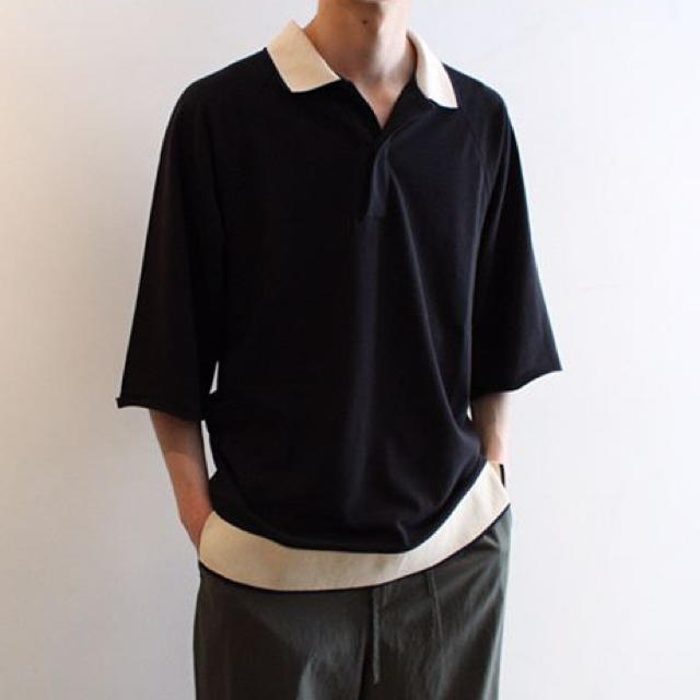 SUNSEA(サンシー)のsunsea polo knit shirt メンズのトップス(ポロシャツ)の商品写真