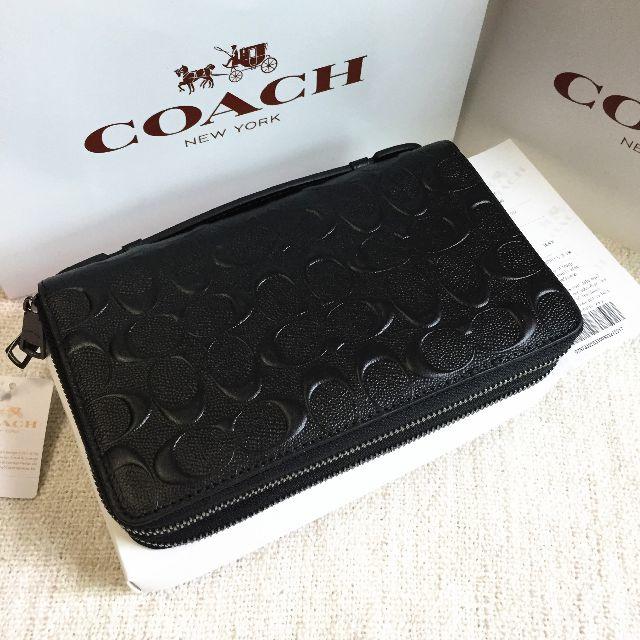 セールCOACH/コーチ長財布 ダブルジップ F93425 セカンドバッグ