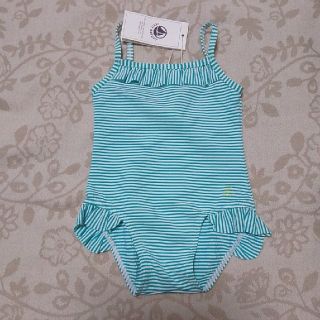 プチバトー(PETIT BATEAU)の【PETITBATEAU】シアサッカーワンピース水着(水着)