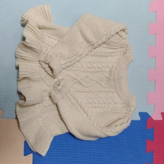 ベビーギャップ(babyGAP)の(yuuum様専用)babygap 裾フリルニット、花柄カットソー(シャツ/カットソー)