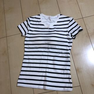 ユニクロ(UNIQLO)の未使用 UNIQLO ユニクロ ブラトップボーダーTシャツ(Tシャツ(半袖/袖なし))