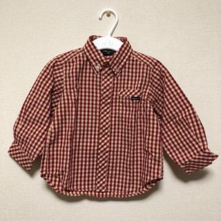 コムサイズム(COMME CA ISM)のCOMME CA ISM 赤チェックシャツ 90(ブラウス)