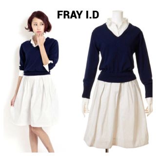 フレイアイディー(FRAY I.D)の最終値下げ⭐️FRAY I.D シャツカラーメモリーワンピース(ひざ丈ワンピース)