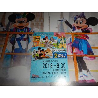 ディズニー(Disney)のディズニーリゾートライン　２日フリーきっぷ１枚（おとな）(鉄道乗車券)