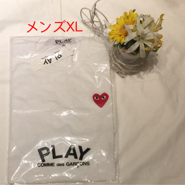 COMME des GARCONS(コムデギャルソン)のメンズ【XL】Tシャツ半袖大人気プレイコムデギャルソン  メンズのトップス(Tシャツ/カットソー(半袖/袖なし))の商品写真