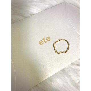 エテ(ete)のeteチェーンリング✨美品(リング(指輪))