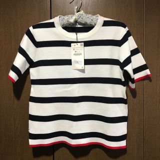 ザラ(ZARA)のボーダーニットT(Tシャツ(半袖/袖なし))