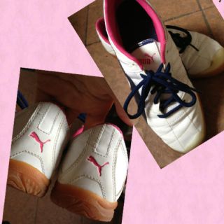 プーマ(PUMA)のPUMA♡紺×白×ピンク♡スニーカー♡(スニーカー)