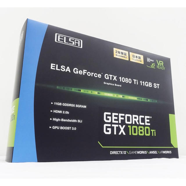【美品、送料込】ELSA GeForce 1080TiPCパーツ