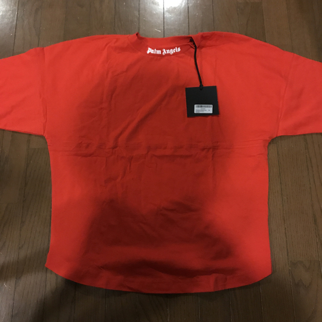 palm angels logo over tee red