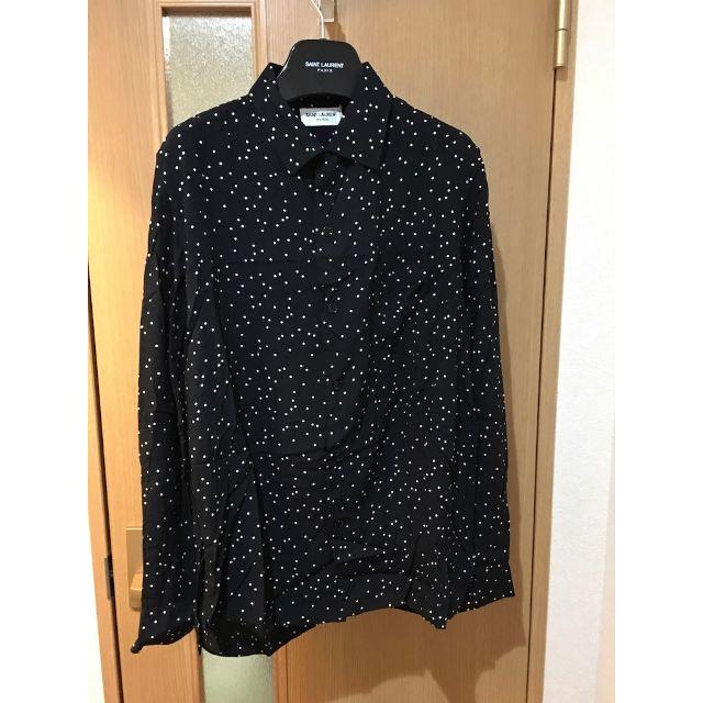 Saint Laurent - セレブ着用多数☆サンローランパリ☆ドット柄シャツの