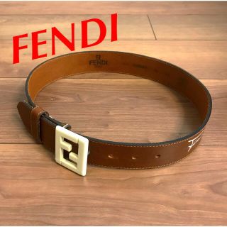 フェンディ(FENDI)の【FF】ロゴバックル FENDI レザーベルト(ベルト)