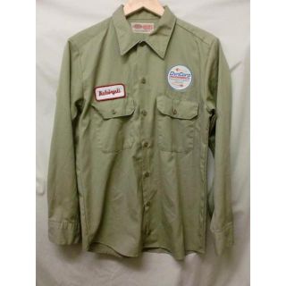 ディッキーズ(Dickies)の匿名即日発可！ディッキーズDynCorpワークシャツ☆USA古着リサイズM(シャツ)