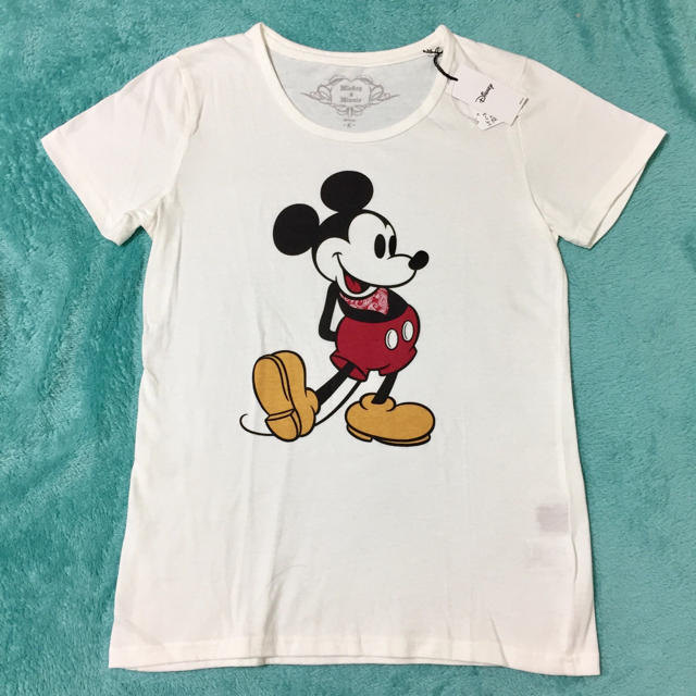 Disney(ディズニー)のSALE！新品★ミッキー Tシャツ L レディース バンダナ レディースのトップス(Tシャツ(半袖/袖なし))の商品写真