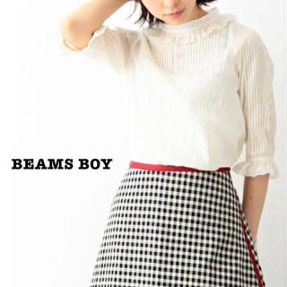 ビームスボーイ(BEAMS BOY)のビームスボーイ（BEAMS BOY）レース裾切替7分袖ブラウス(シャツ/ブラウス(長袖/七分))