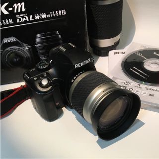 ペンタックス(PENTAX)の値下げ！小型軽量 PENTAX K-m ズームレンズ2本セット(デジタル一眼)