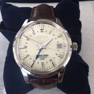 グランドセイコー(Grand Seiko)の美品 グランドセイコー SBGM021 アイボリー GMT 自動巻(腕時計(アナログ))