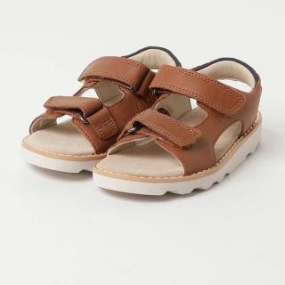 クラークス(Clarks)のClarks★クラウンルート (タンレザー)サンダル16.5～17.0【美品】(サンダル)