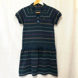 イーストボーイ(EASTBOY)の【美品】EAST BOY 〈イーストボーイ〉カノコ ワンピース＊11＊濃グリーン(ひざ丈ワンピース)