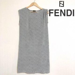 フェンディ(FENDI)のイタリア フェンディ ワンピース FENDI レディース ノースリーブ きれいめ(ミニワンピース)