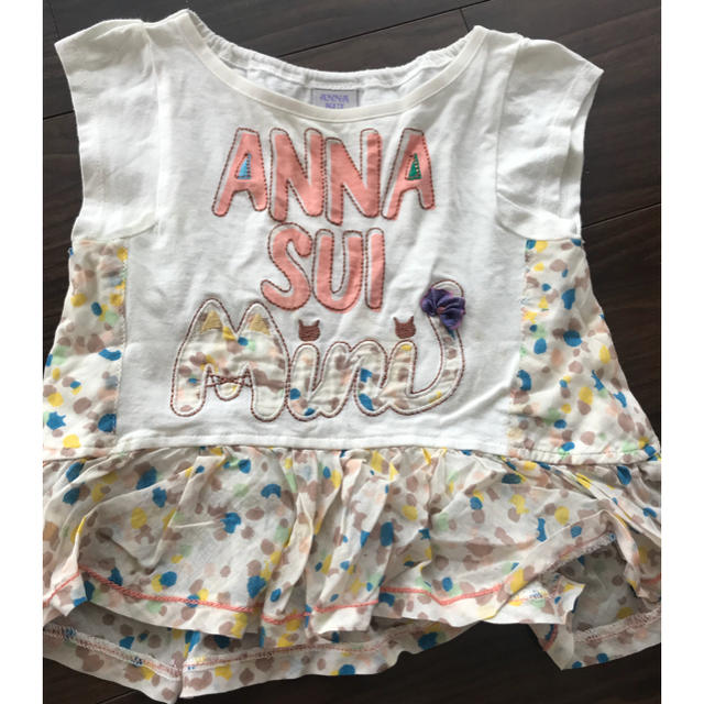 ANNA SUI mini(アナスイミニ)のアナスイミニ  Ｔシャツ 90 キッズ/ベビー/マタニティのキッズ服女の子用(90cm~)(Tシャツ/カットソー)の商品写真