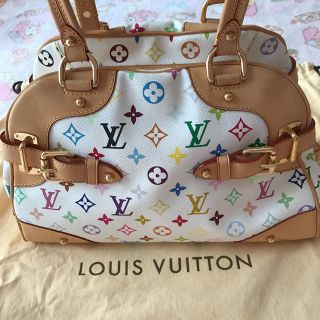 ルイヴィトン(LOUIS VUITTON)のルイ・ウ゛ィトン・マルチカラー・クラウディアM40193ブロン美品☺️(ハンドバッグ)