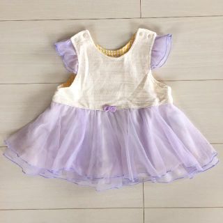 セラフ(Seraph)の美品 キッズズー♡シフォン ワンピース ドレス 95 女の子 結婚式(ワンピース)